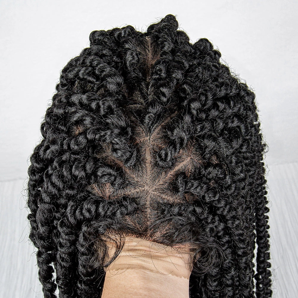 African Braids Full Lace Wig | Dreadlocks Style | Synthetic Hair | Comfortable & Stylish