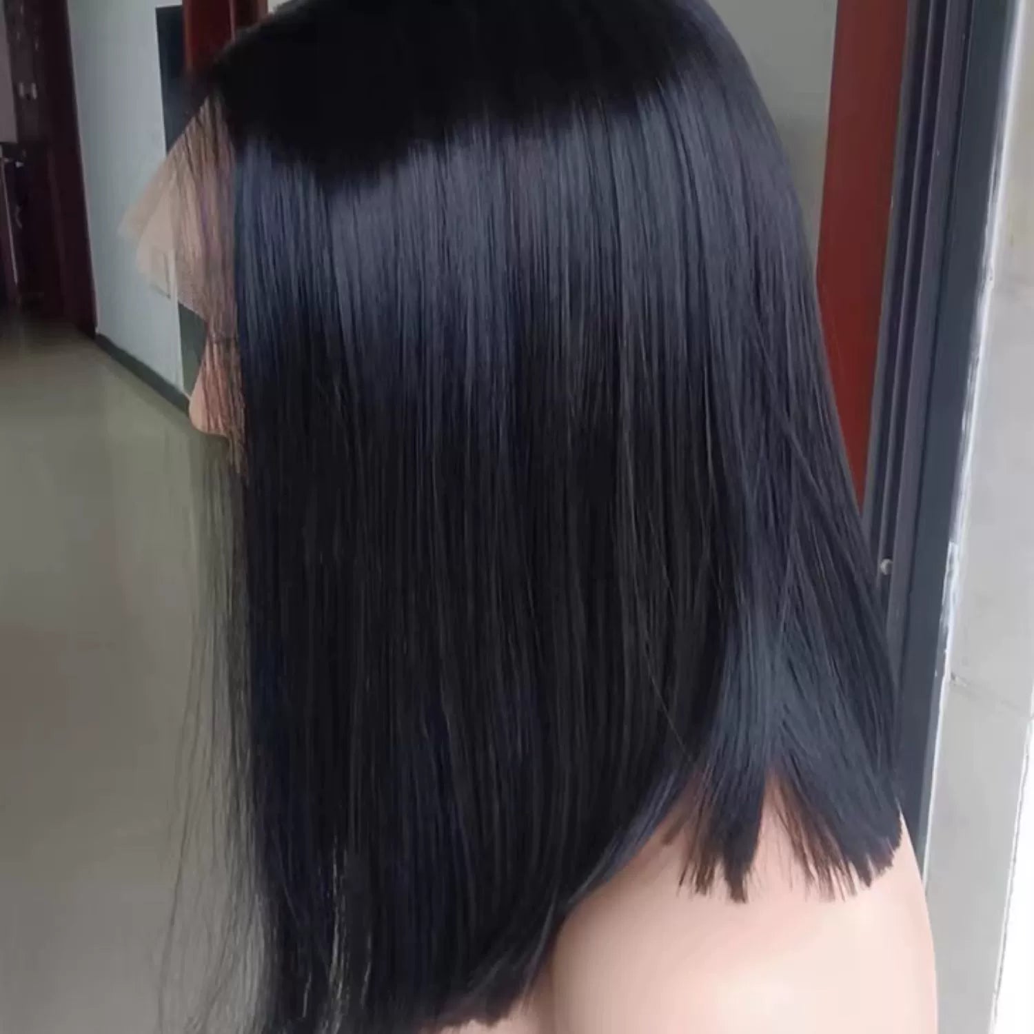 Sweet & Cute Brazilian Straight Bob Wig - Human Hair - Lace Front - Short & Fluffy