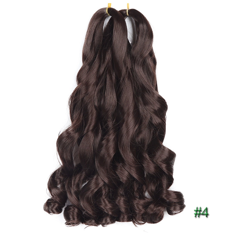 55cm Spiral Curly Braid Crochet Hair - French Curl Loose Wave Wig - Heat Resistant Synthetic Hair