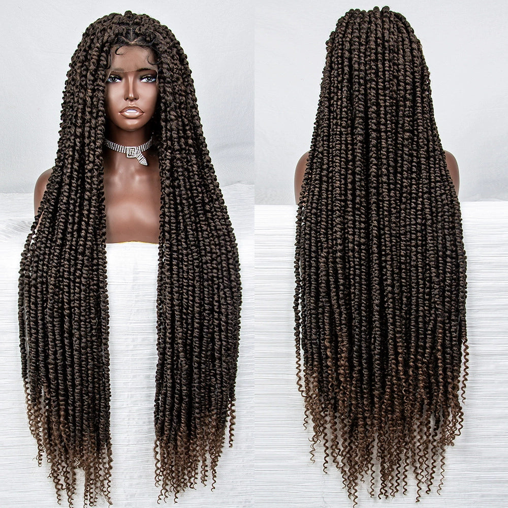 African Braids Full Lace Wig | Dreadlocks Style | Synthetic Hair | Comfortable & Stylish