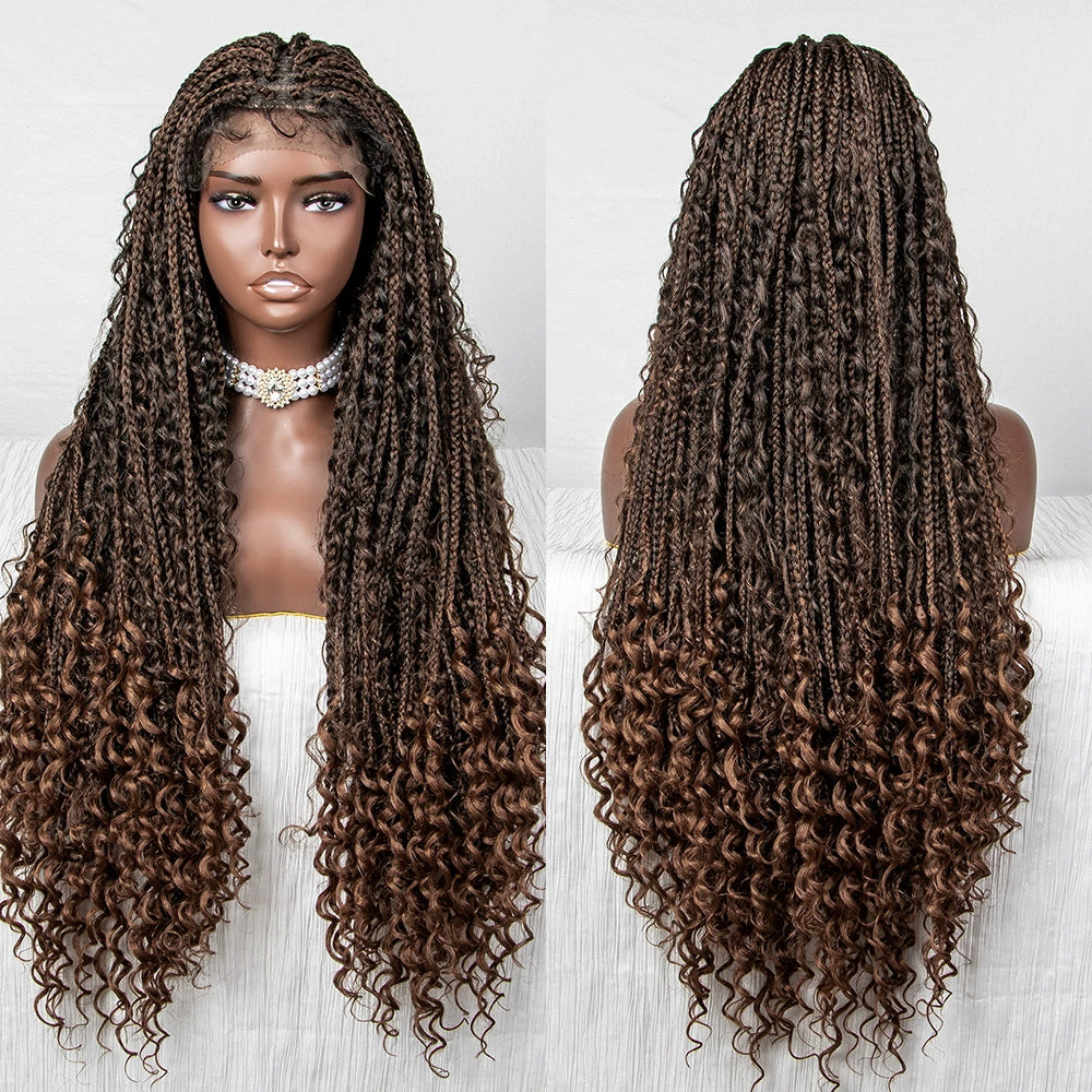 African Braids Full Lace Wig | Dreadlocks Style | Synthetic Hair | Comfortable & Stylish