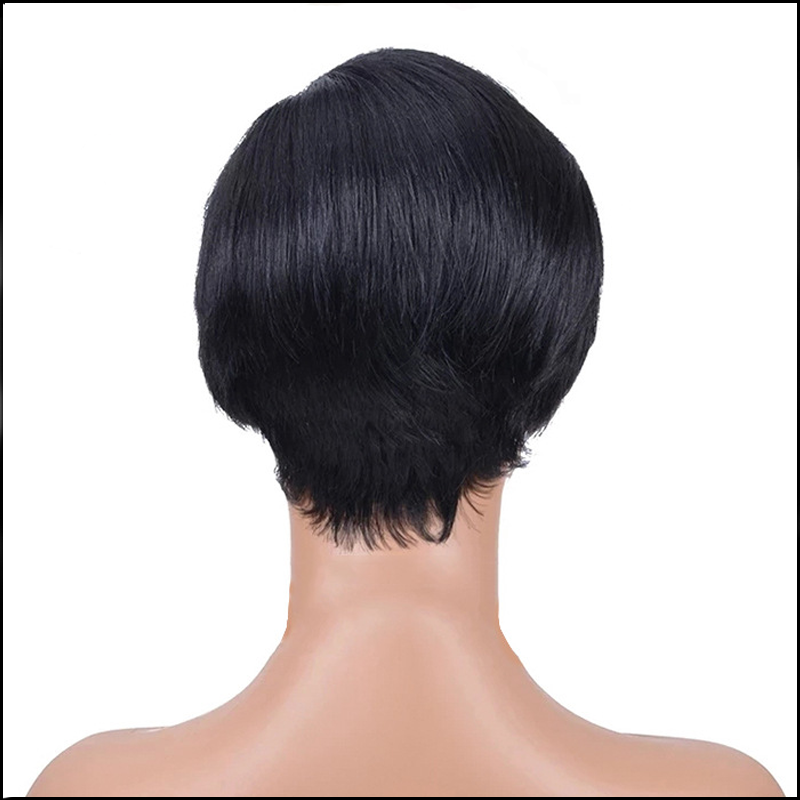 Transparent Lace Front Short Human Hair Bob Wig | Real Human Hair Bobo Headgear for Women (Business/OL Style) Luxegan