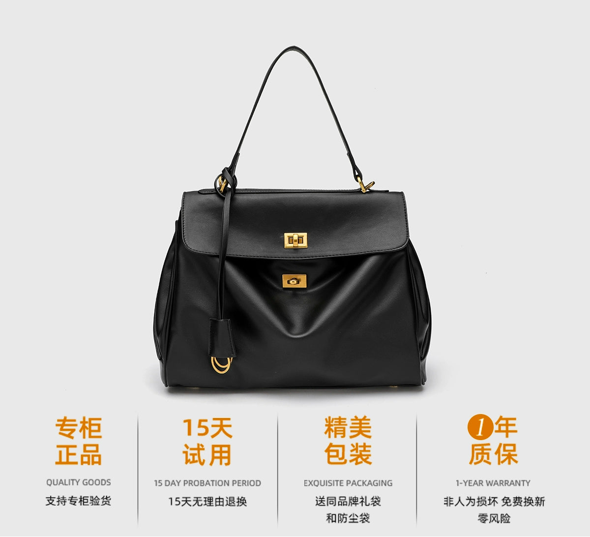 Cowhide Commuter Tote | Fashion Large Horizontal Square Bag Luxegan