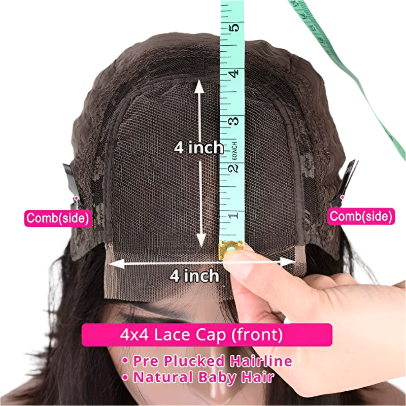 Sweet & Cute Brazilian Straight Bob Wig - Human Hair - Lace Front - Short & Fluffy