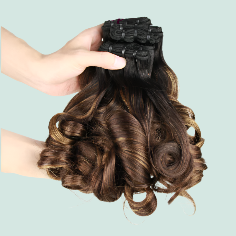 12A Double Drawn Funmi Spring Curl 4/30 Brazilian Human Hair