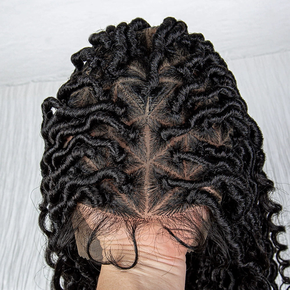 African Braids Full Lace Wig | Dreadlocks Style | Synthetic Hair | Comfortable & Stylish