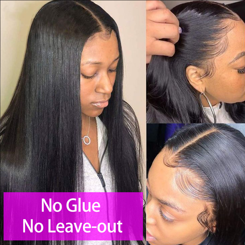 V Part Wig | Glueless Natural Straight Peruvian Human Hair for Easy Wear Luxegan
