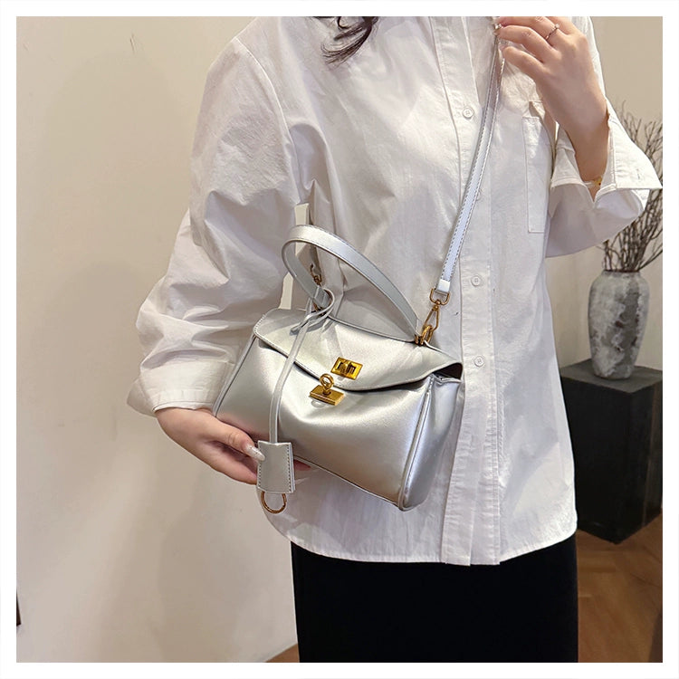 PU Shoulder Underarm Bag | Soft Contrast Color Messenger Bag Luxegan