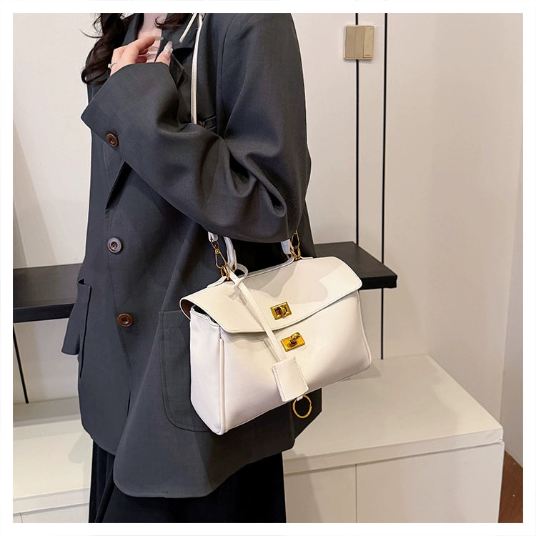 PU Shoulder Underarm Bag | Soft Contrast Color Messenger Bag Luxegan