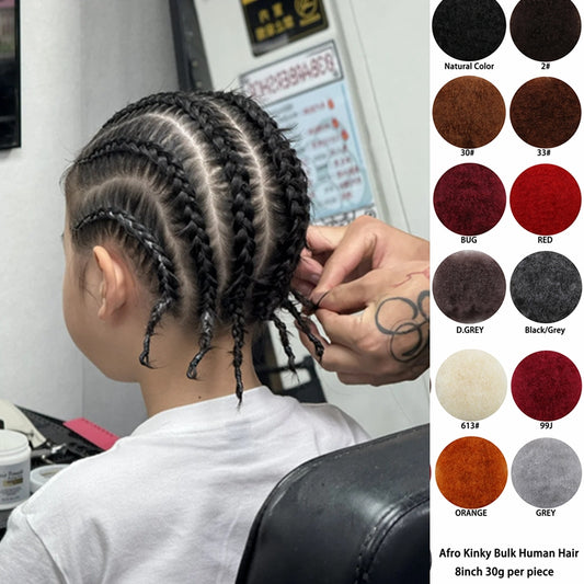 Reggae African Black Dreadlocks | 65cm South Korea Protein Filament Dreadlocks (Human Hair & Synthetic Blend, Bleaching & Dyeing) Luxegan