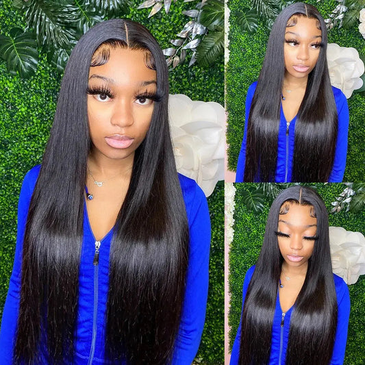Pre Cut | Glueless | Human Hair | Ready To Wear | Wear and Go | Preplucked | Brazilian | Bone Straight Human Hair Wigs