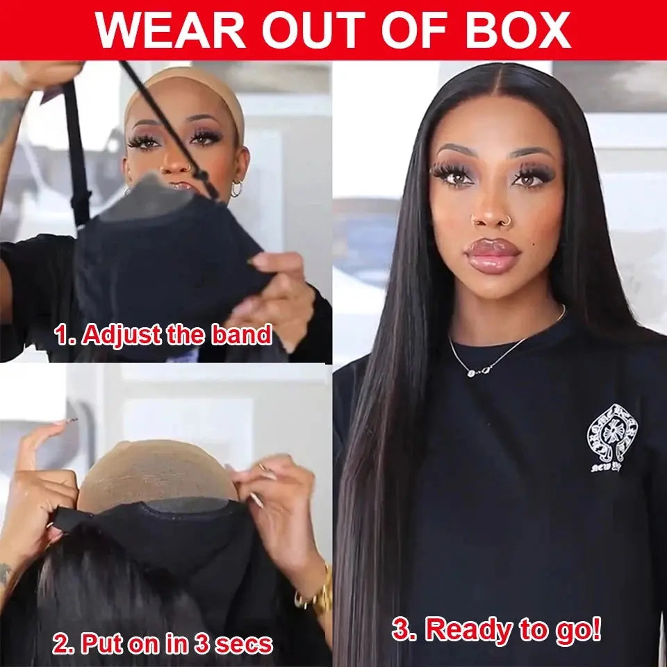 Pre Cut | No Glue | Bone Straight | Glueless | Human Hair | Brazilian |  Ready To Wear | Preplucked