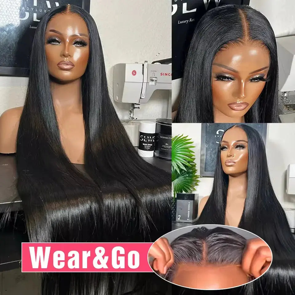 Pre Cut | No Glue | Bone Straight | Glueless | Human Hair | Brazilian |  Ready To Wear | Preplucked