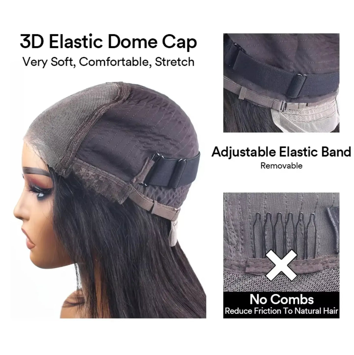 Pre Cut | No Glue | Bone Straight | Glueless | Human Hair | Brazilian |  Ready To Wear | Preplucked