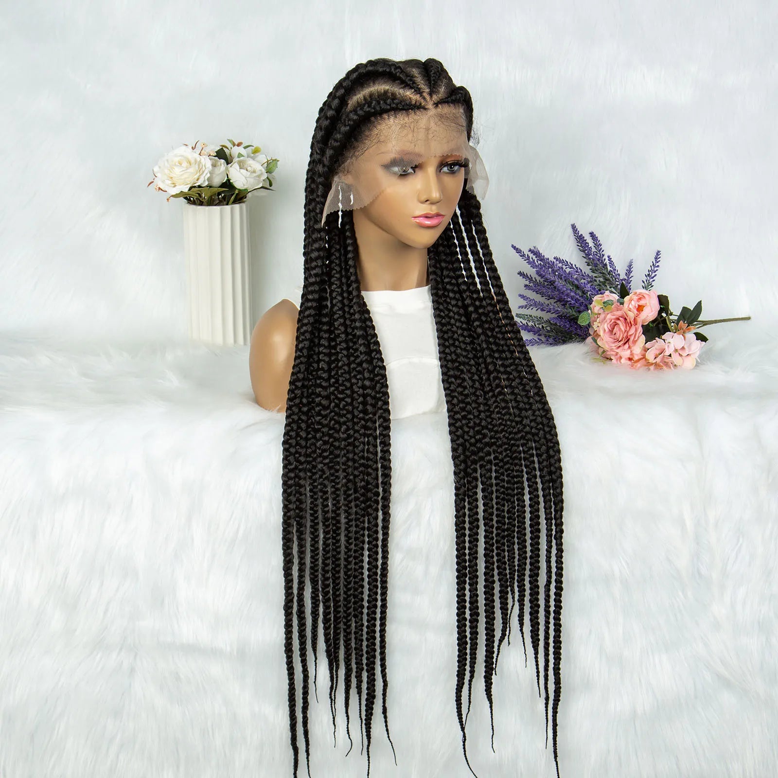 KIMA Boho Knotless Box & Twisted Dreadlocks Wig | Full Lace Luxegan