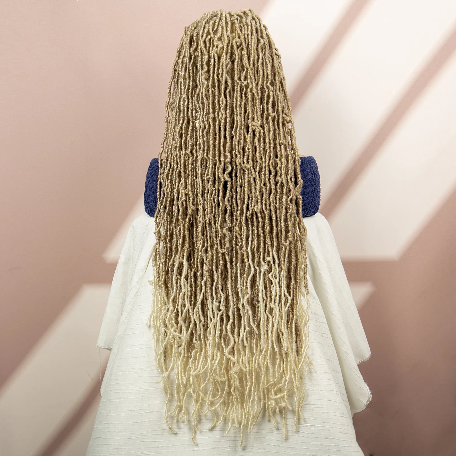 Red Box Braids Full Lace Wig | 36 Inches | Crochet Braids | Knotless | Kanekalon