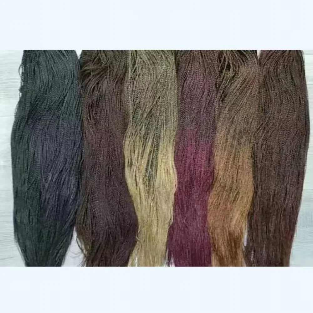 Red Micro Braids Box Braids Wig | Cornrow Wig | Synthetic | Passion Twist | For Black Women