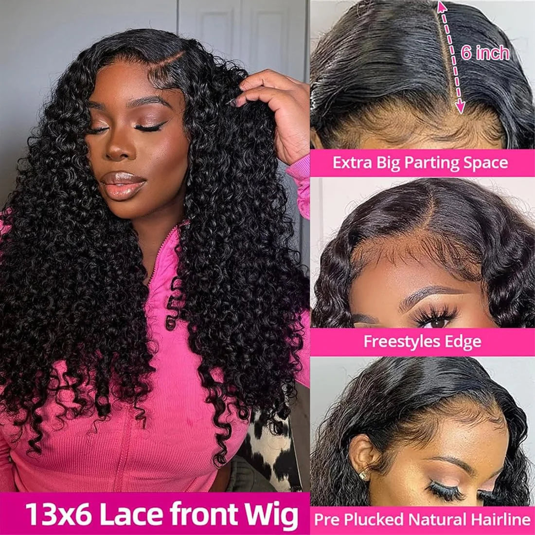 Burmese Curly Spiral-End HD Lace Wig | Sophisticated 220 Density 13x6 & 13x4 Frontal | Elegant "Burmese Remy" 26+ Inch Length | "Dignified" Pre-Plucked Tiny Knots for Radiant Versatile Styling Luxegan