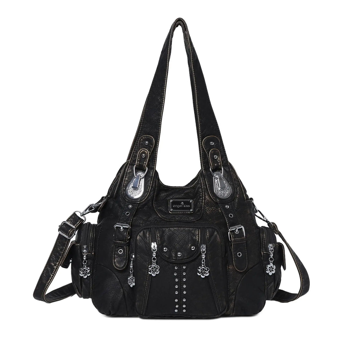 Women’s Soft PU Leather Dumpling Bag | Trendy "Bun" Style Hobo Shoulder Purse | Mid-Size Casual Crossbody for Daily Matching Luxegan
