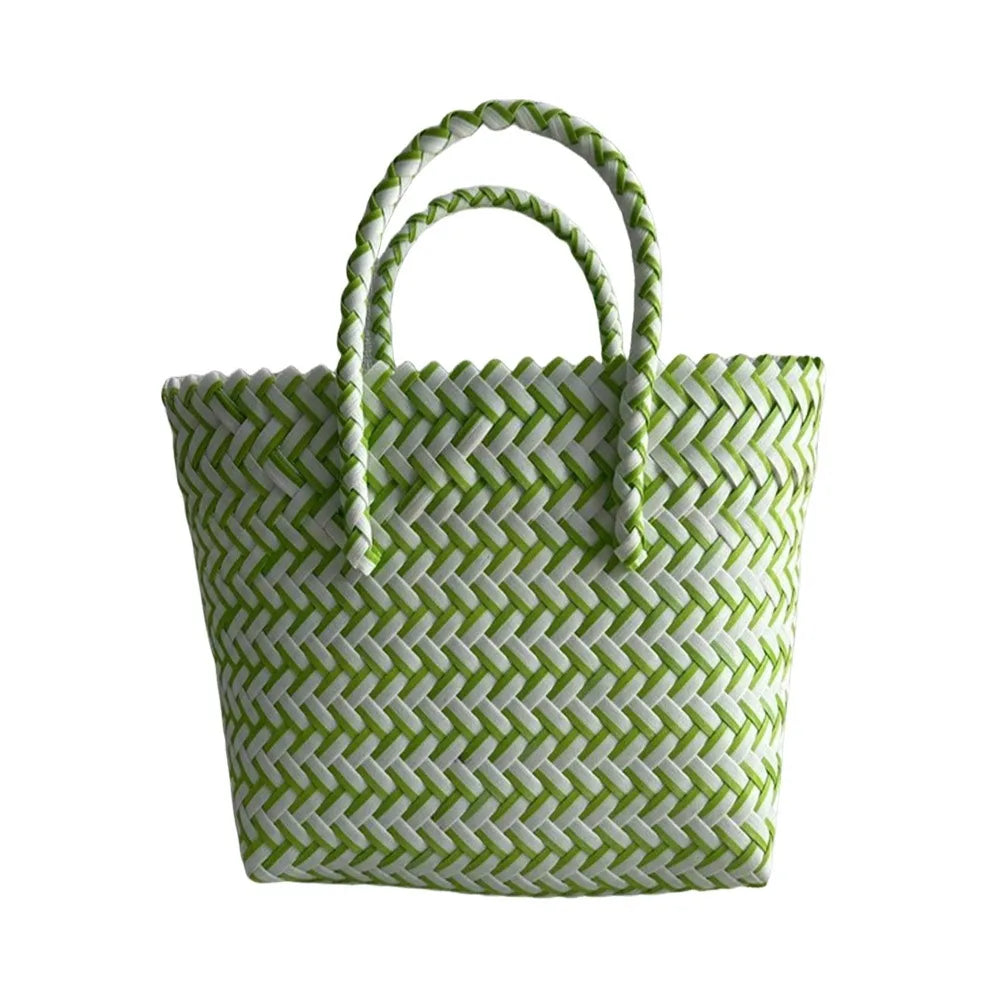 Handmade Woven Beach Basket | Large Capacity Shoulder Bag Luxegan