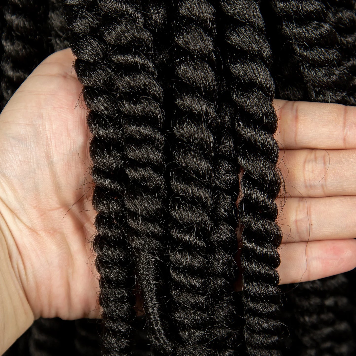 16" Twist Knotless Braids Wig | HD Full Lace | Baby Hair | Natural Look Luxegan