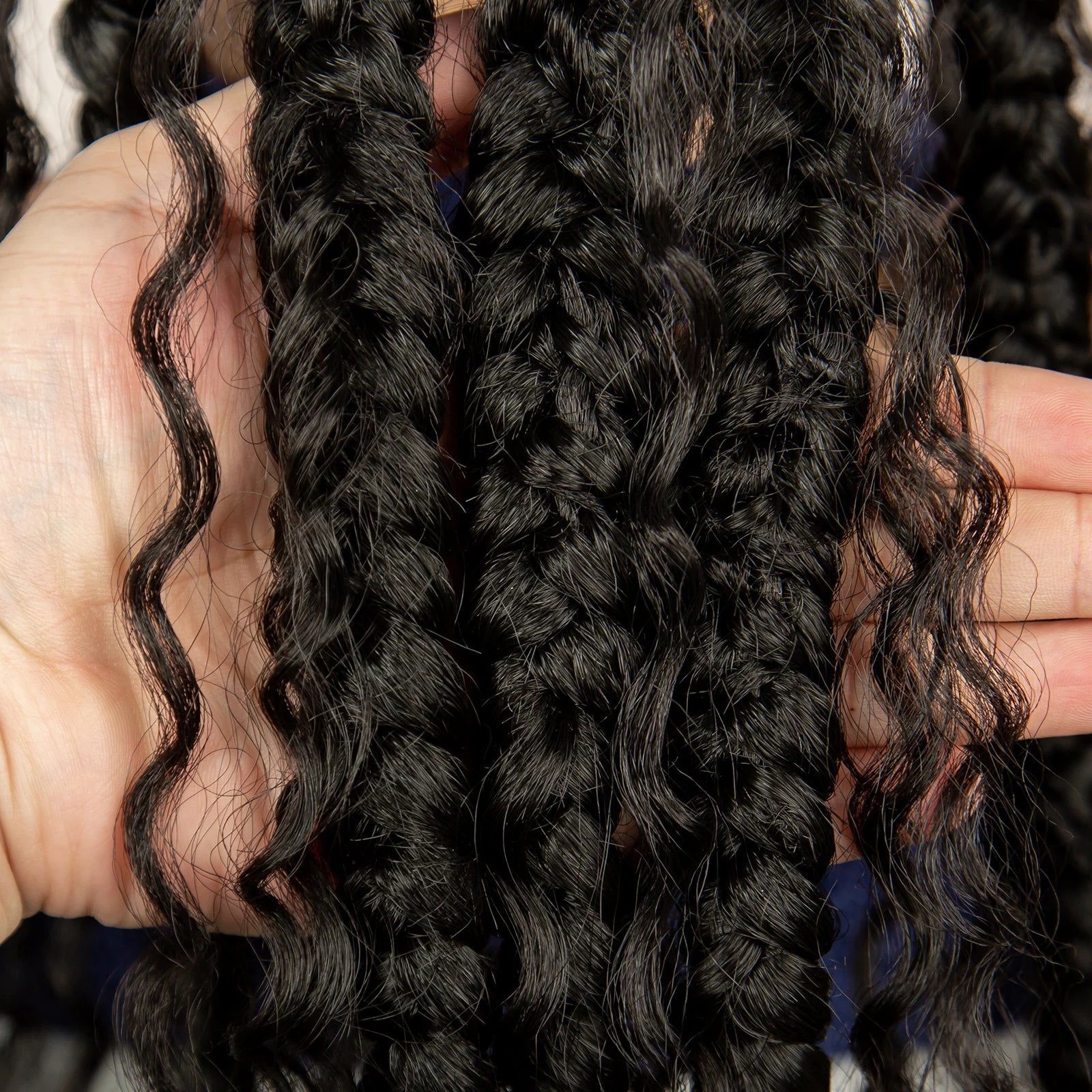 34" Cornrow Braided Wig | Full Lace | Baby Hair | Boho Braids | Kanekalon Synthetic Luxegan