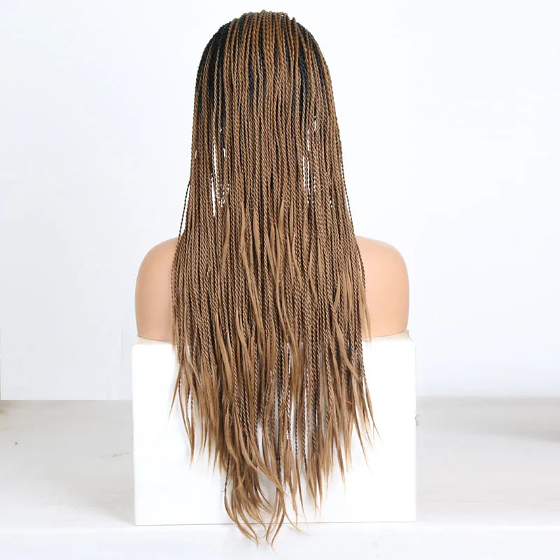 Braided Box Braids | Lace Front Wig | Swiss Lace Luxegan