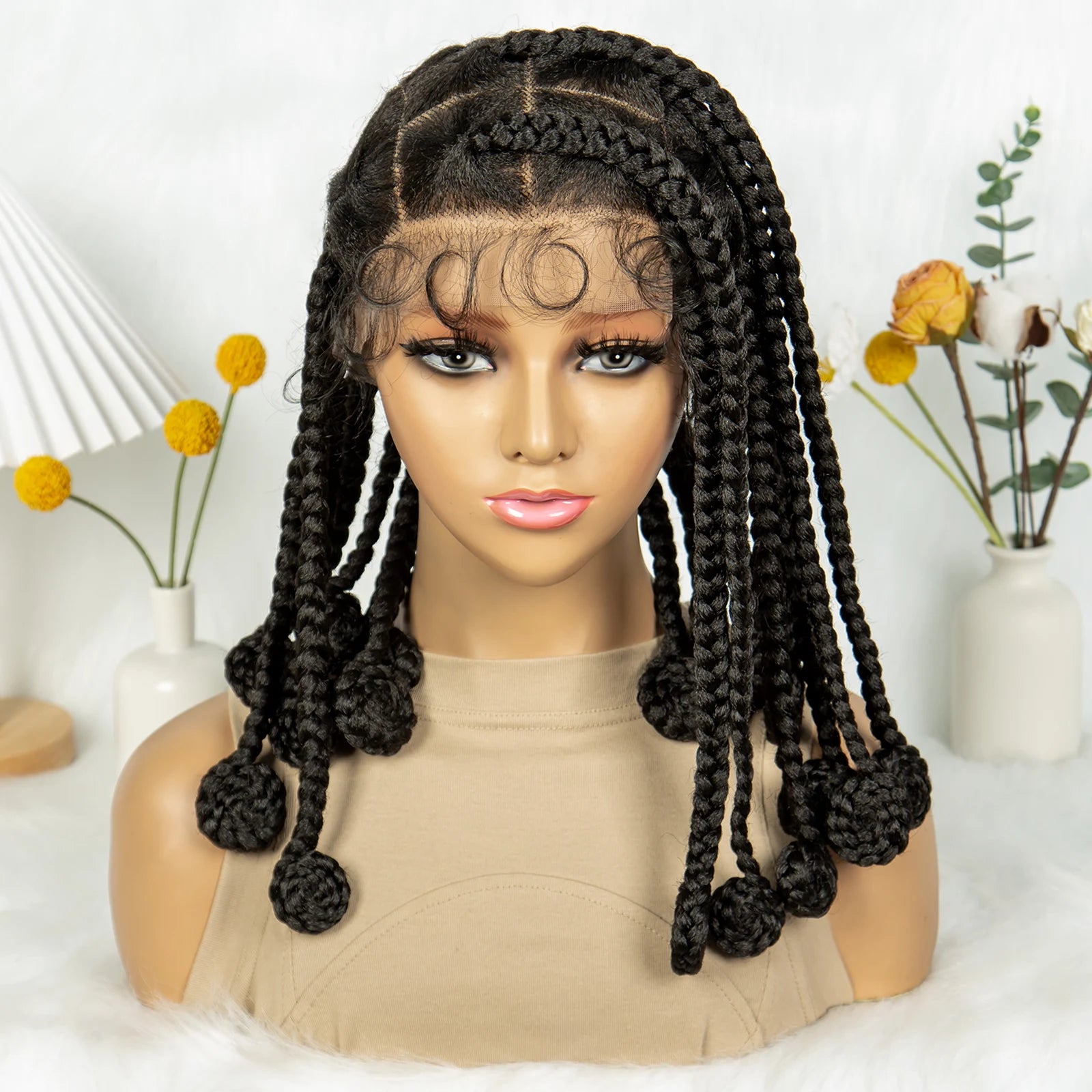 KIMA Chunky Knotless Bantu Box Braids Wig | Full Lace Luxegan