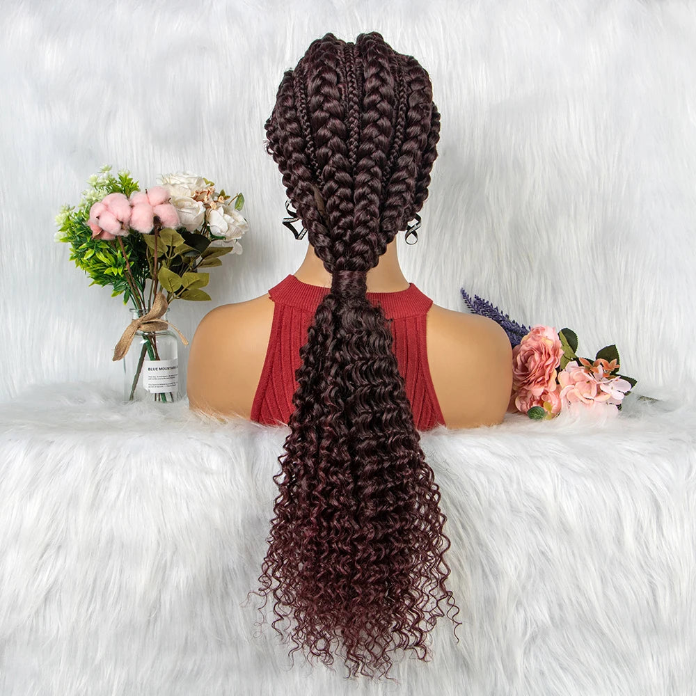 28" Blonde Crochet Braids Wig | Lace Front | Pre-Plucked Baby Hair Luxegan