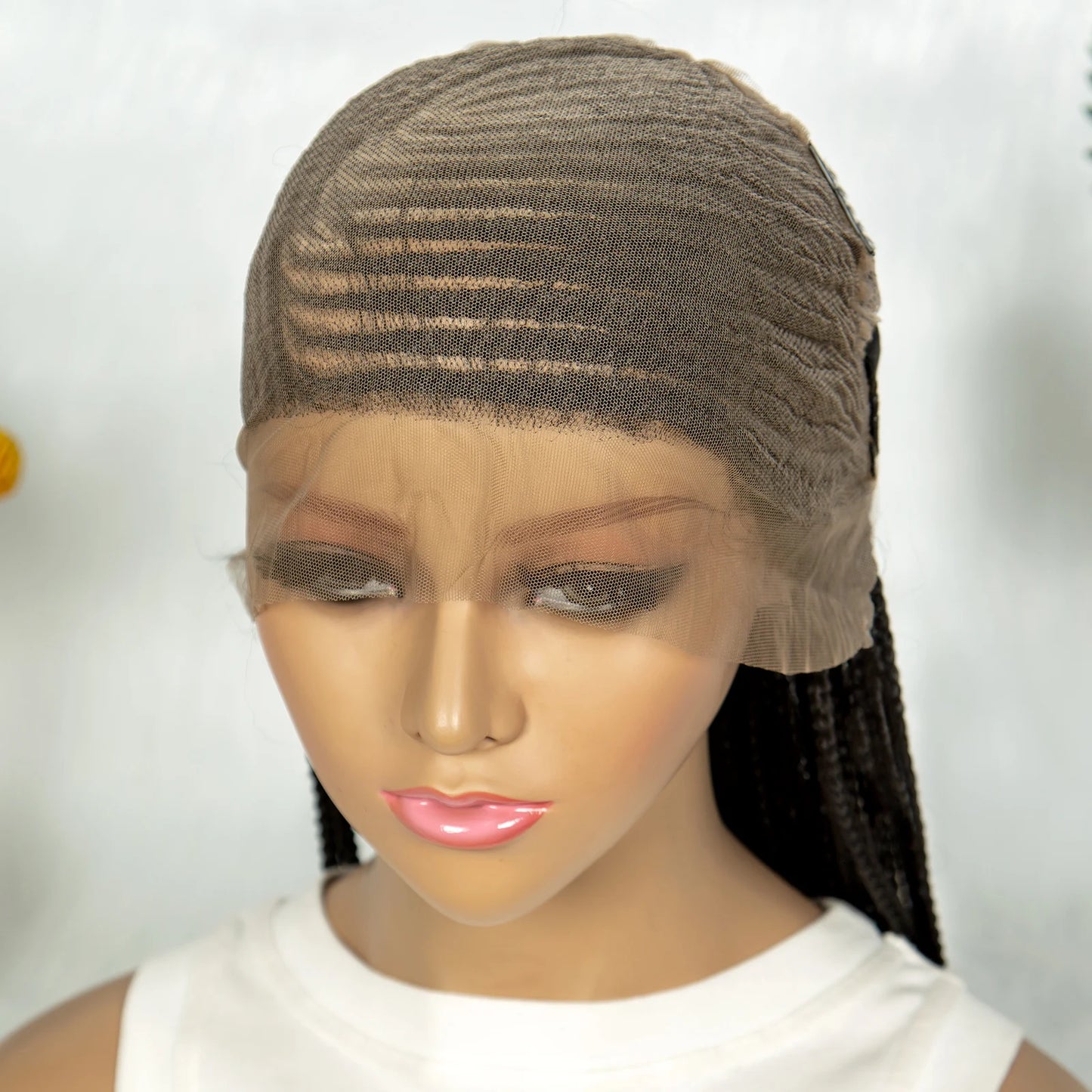 Goddess Bohemian Knotless Braids Wig | Full Lace Front | Cornrow Accents Luxegan
