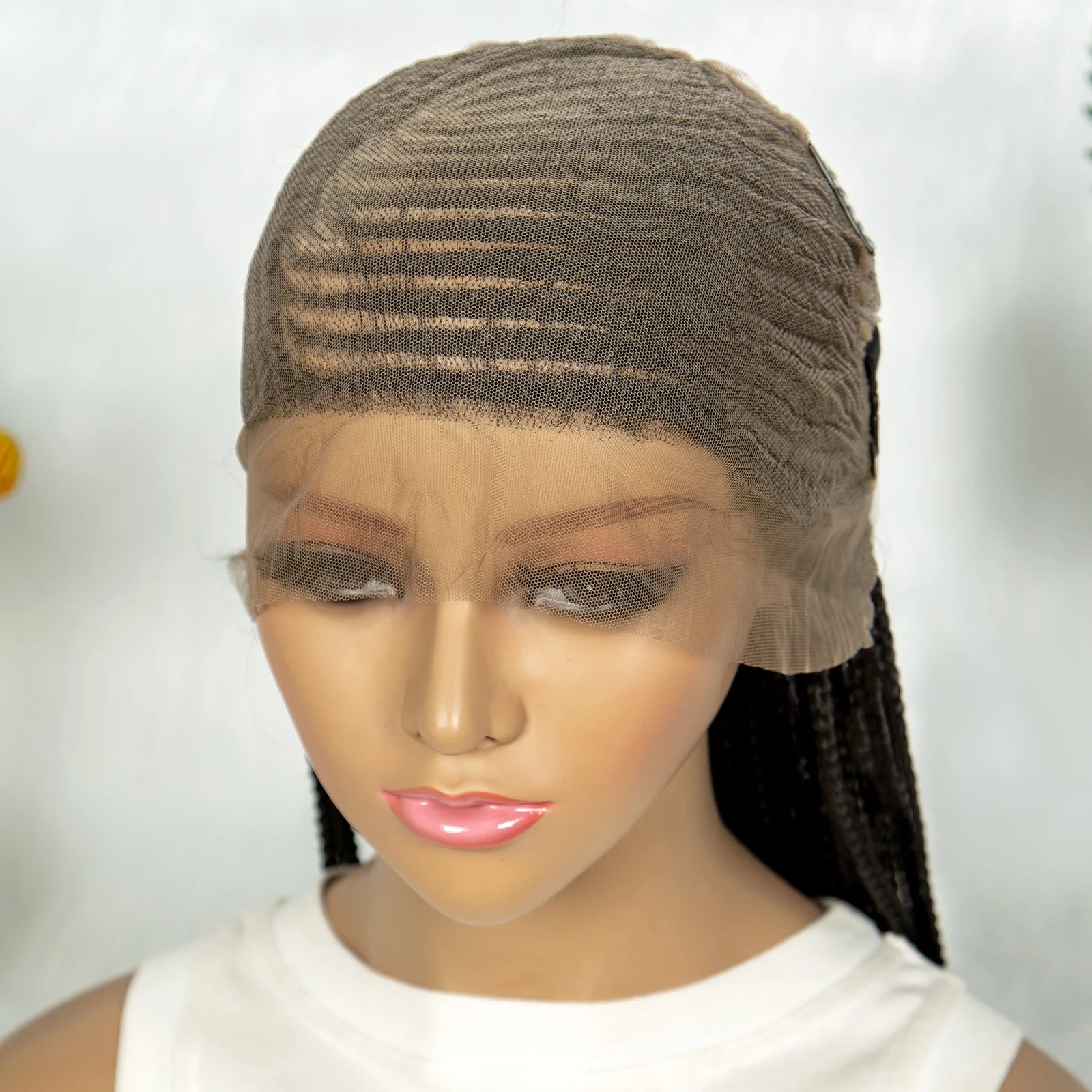 Goddess Bohemian Knotless Braids Wig | Full Lace Front | Cornrow Accents Luxegan