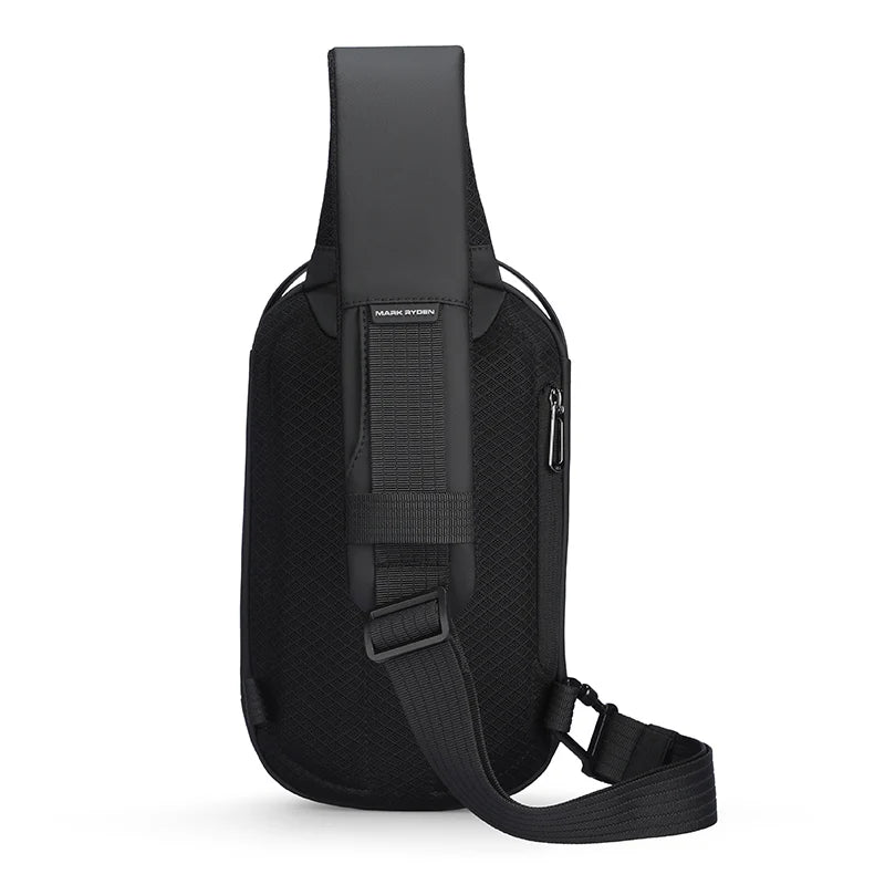 The Ratio Arc Mini | Hard-Shell Waterproof Daily Crossbody Bag with USB Port Luxegan