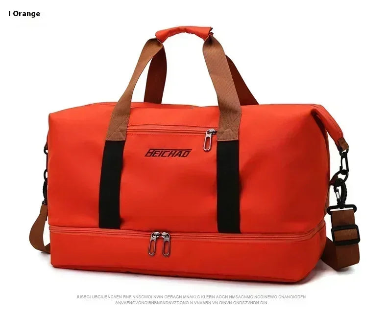Large Capacity Waterproof Travel Gym Bag | Portable Oxford Fitness Duffle | Short-Distance Luggage & Men's Sports Handbag | Lightweight Shoulder Crossbody Bag Luxegan