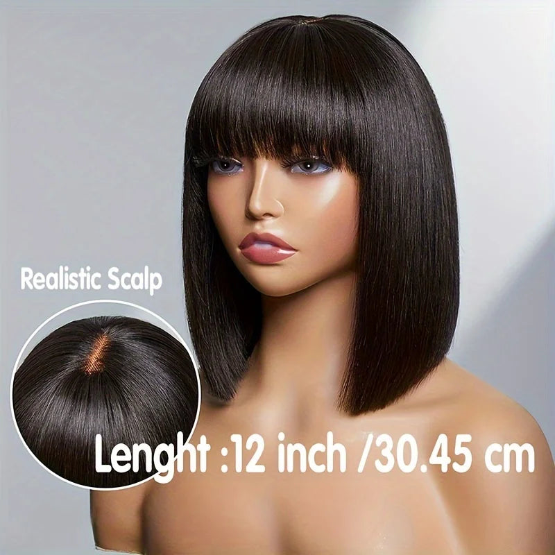 Rebecca Ombre Blonde Brown Bob Wig | 3x1 Part Lace Human Hair Luxegan