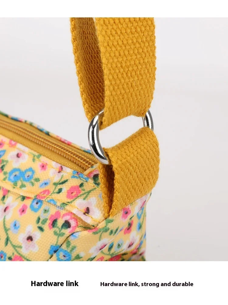 Nylon Shoulder Bag | Fashionable Small Square Bag & Waterproof Large Capacity Mommy Bag Luxegan