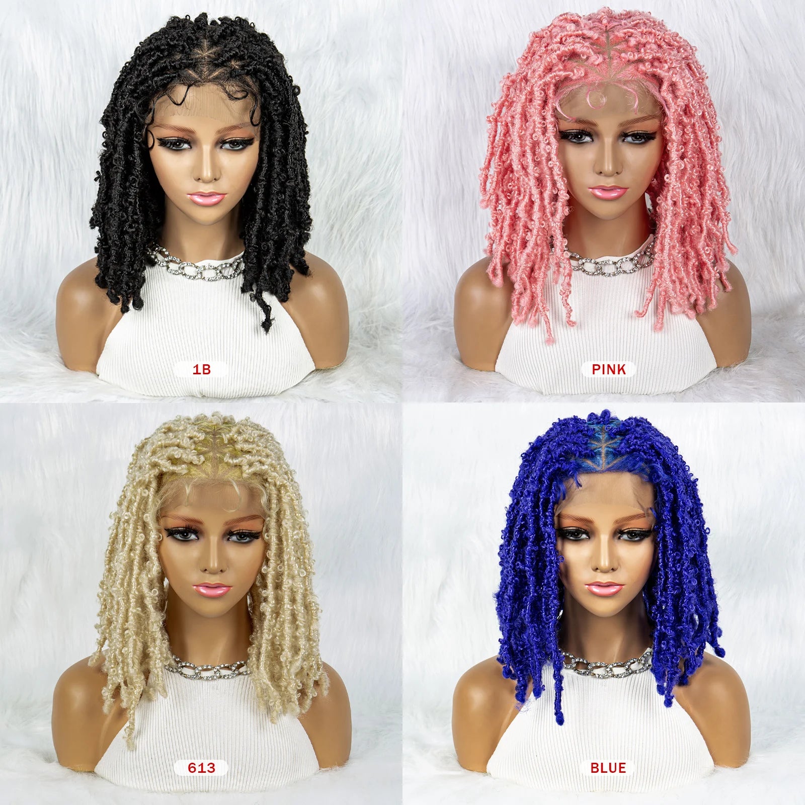KIMA Box Braids Wig | Lace Front | Baby Hair | Synthetic Braided Wig Luxegan