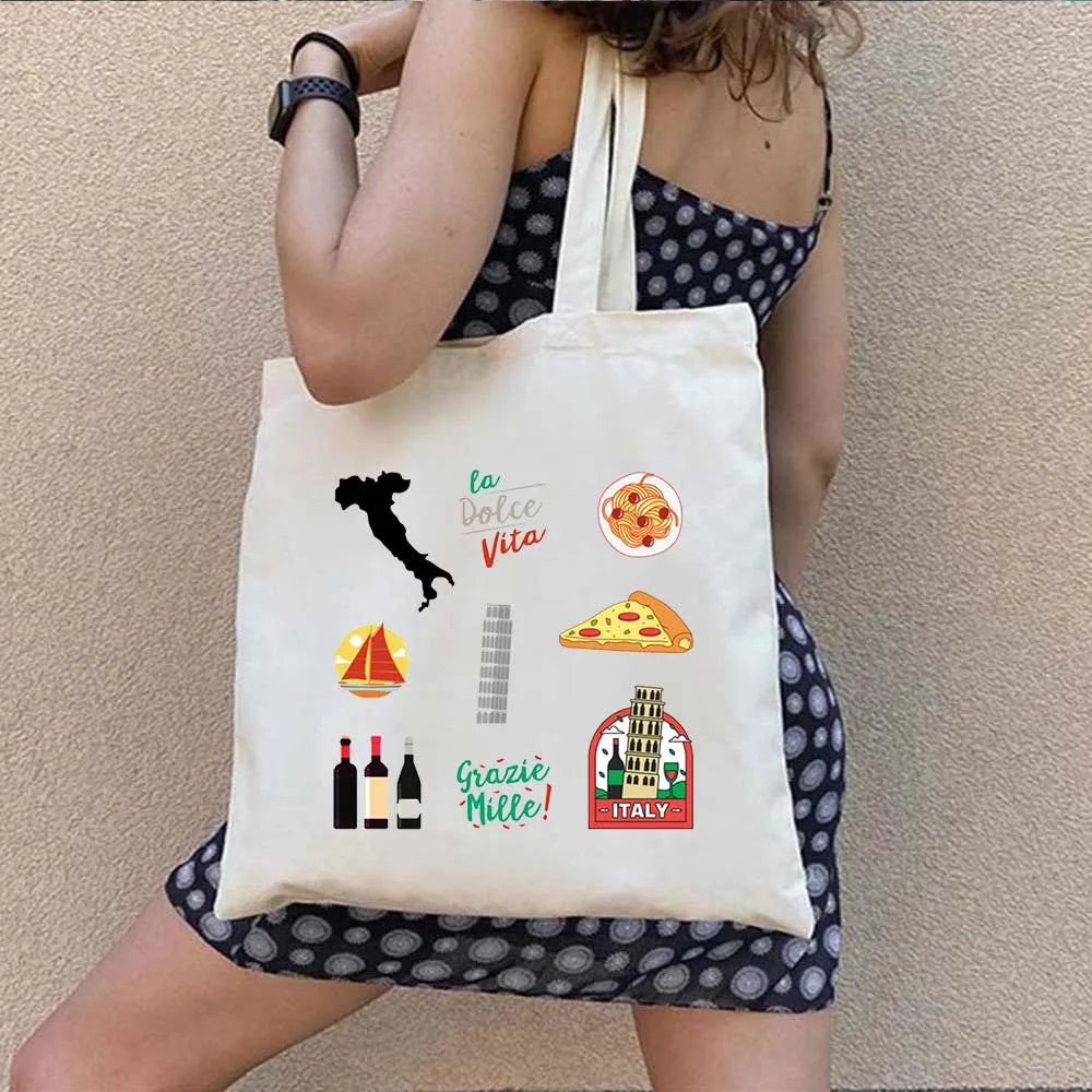 Woman's Large Capacity Canvas Tote Bag | Stylish Travel & Shopping Shoulder Handbag (Work, Gym, Grocery, Eco-Friendly) Luxegan