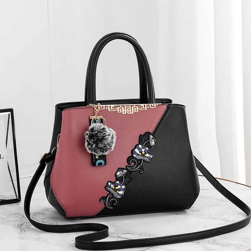 Designer Shell Handbag | Vintage Leather Shoulder & Top-Handle Bag Luxegan