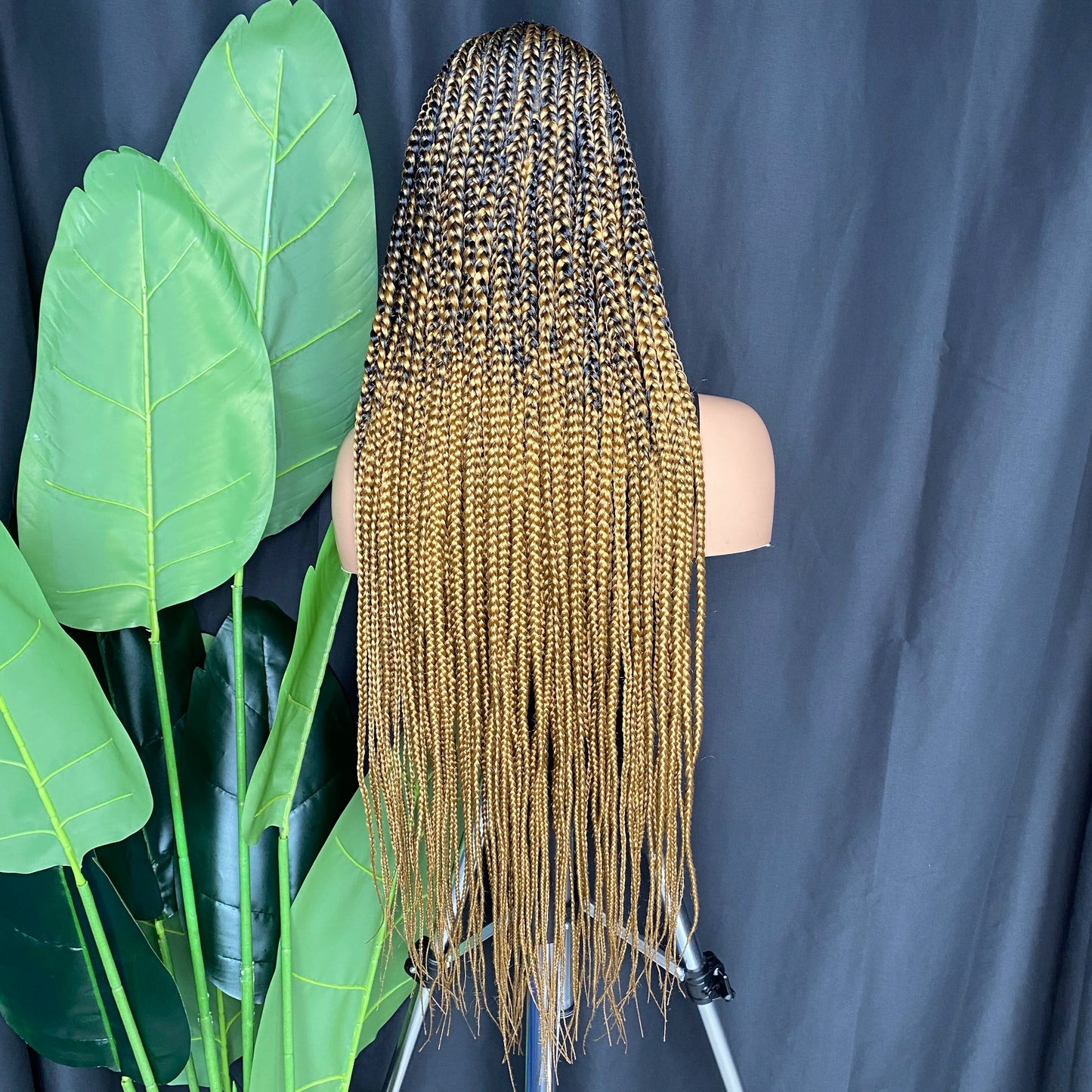 Full Lace Braided Wig | Knotless Box Braids | Synthetic Braids Wig with Baby Hair