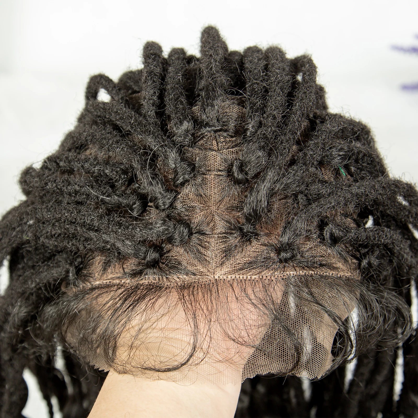 Curly End Dreadlocks Box Braids Wig | Full Lace Pre-Plucked Luxegan