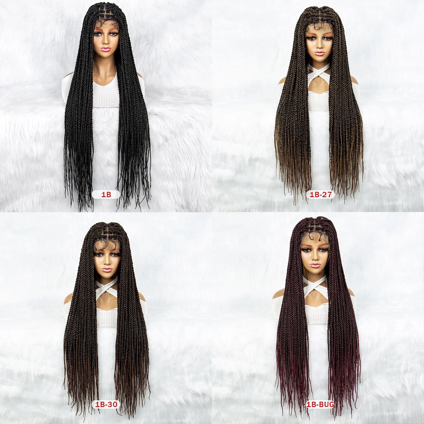 Full Lace Frontal Dreadlocks Wig | Twisted Hair & Baby Hair Luxegan