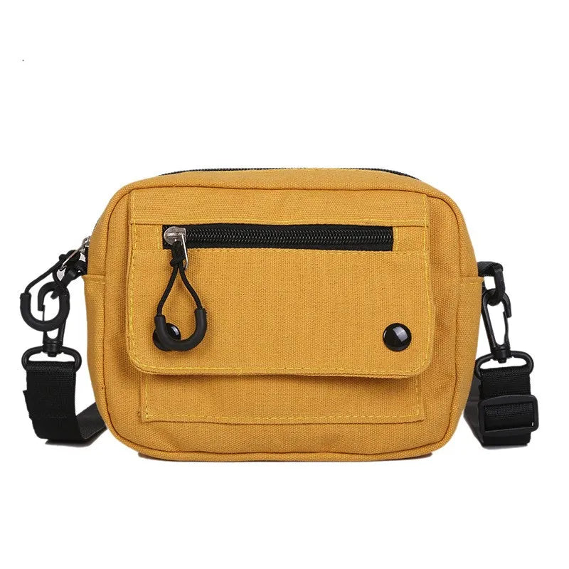 Canvas Crossbody Bag | Korean Mini Student & Cell Phone Bag Luxegan