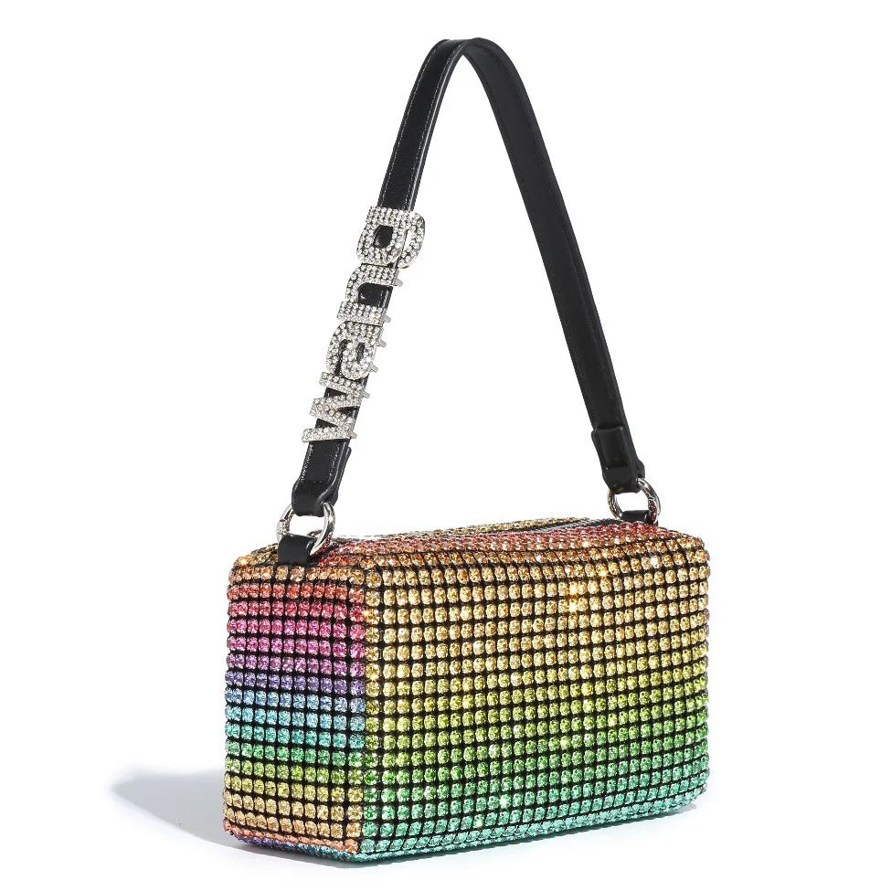 Sparkly Rhinestone Clutch | Elegant Party & Daily Crossbody Luxegan