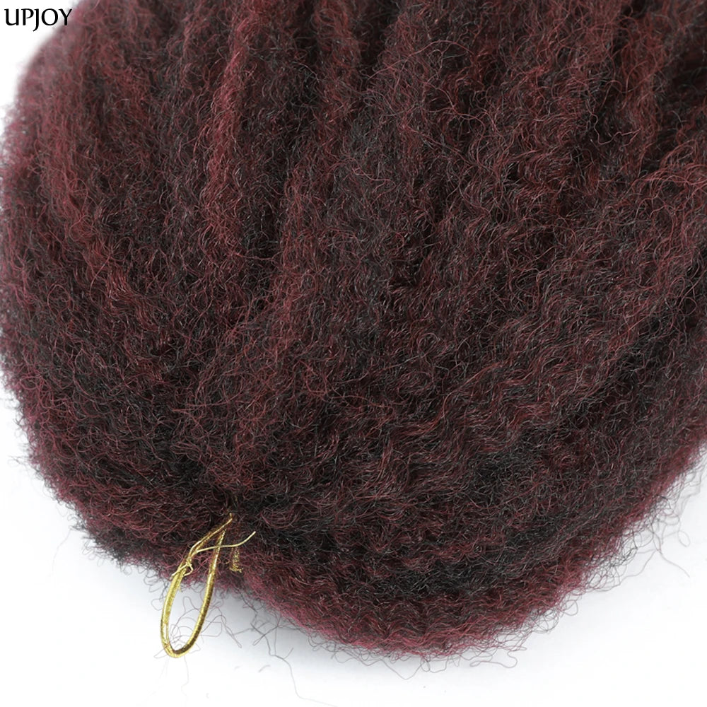 18" Marley Twist Braiding Hair | Crochet Braids | Afro Twist Kinky Hair Extensions | Ombre Colors | 30 Strands/Pack