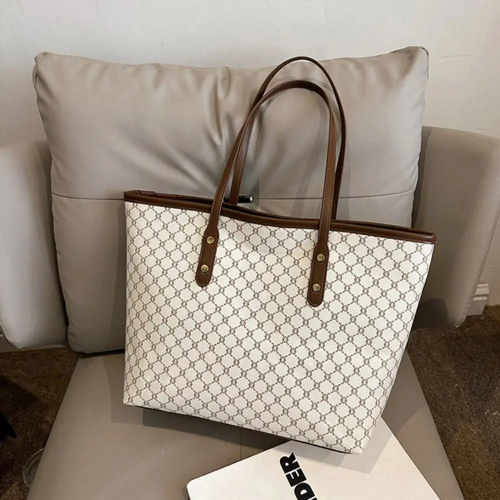 Fashion Women's Handbags | Classic Design Shoulder Bag & Large Capacity Tote Bag (Ladies Casual Commuting Bag) Luxegan