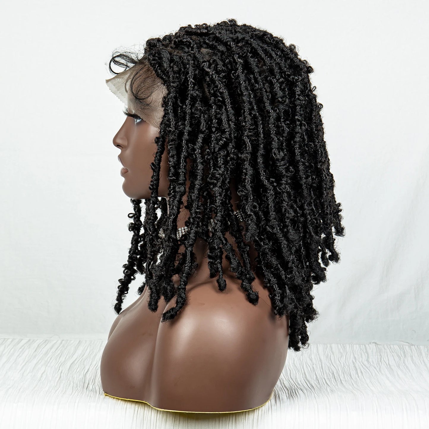 14" Butterfly Locs Braided Wig | Full Lace | Knotless Dreadlock Style Luxegan