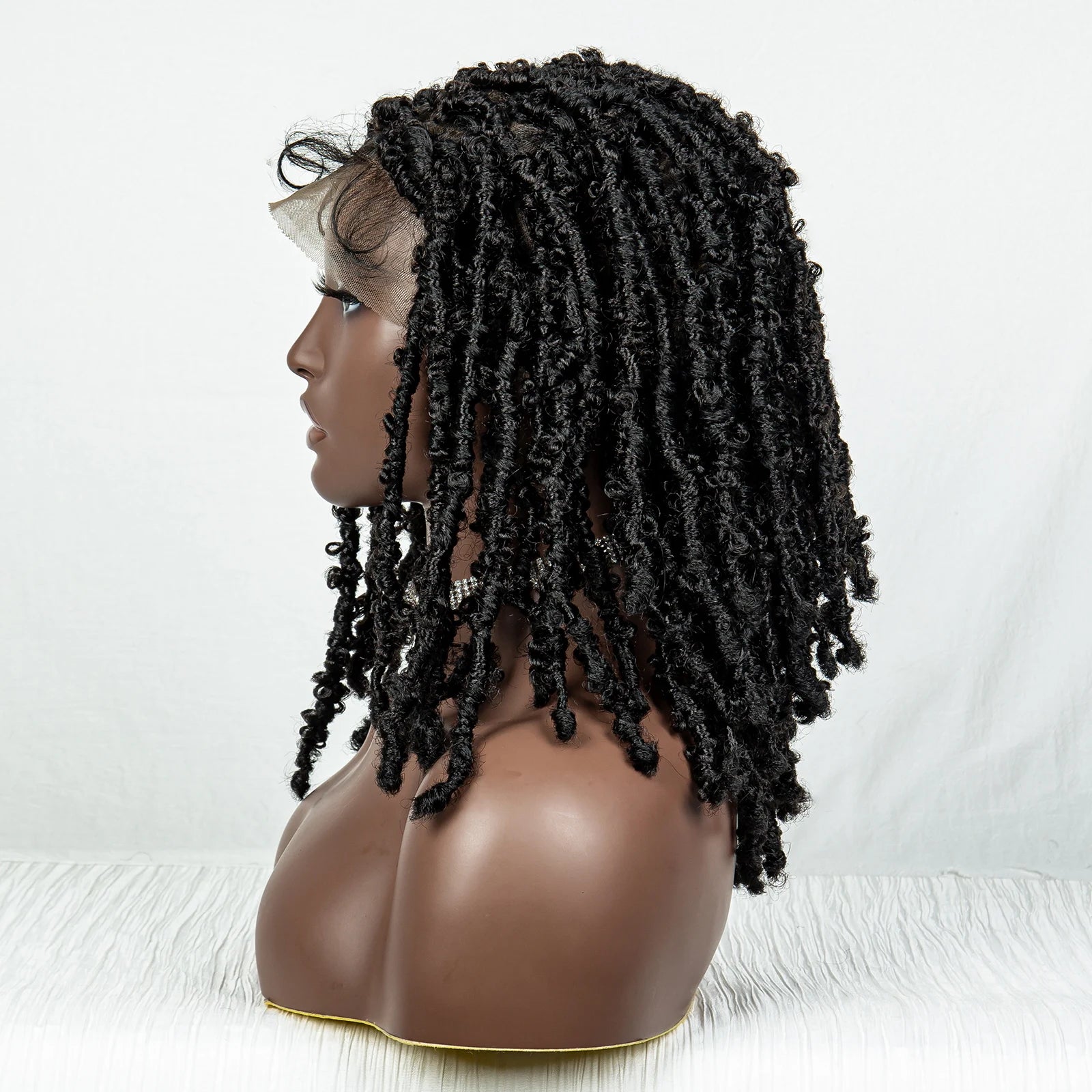 14" Butterfly Locs Braided Wig | Full Lace | Knotless Dreadlock Style Luxegan
