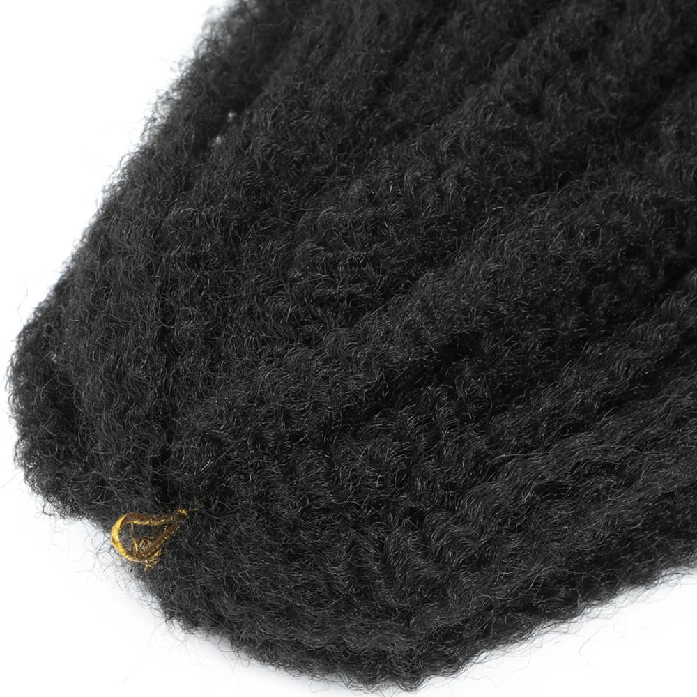 18" Marley Twist Braiding Hair | Crochet Braids | Afro Twist Kinky Hair Extensions | Ombre Colors | 30 Strands/Pack