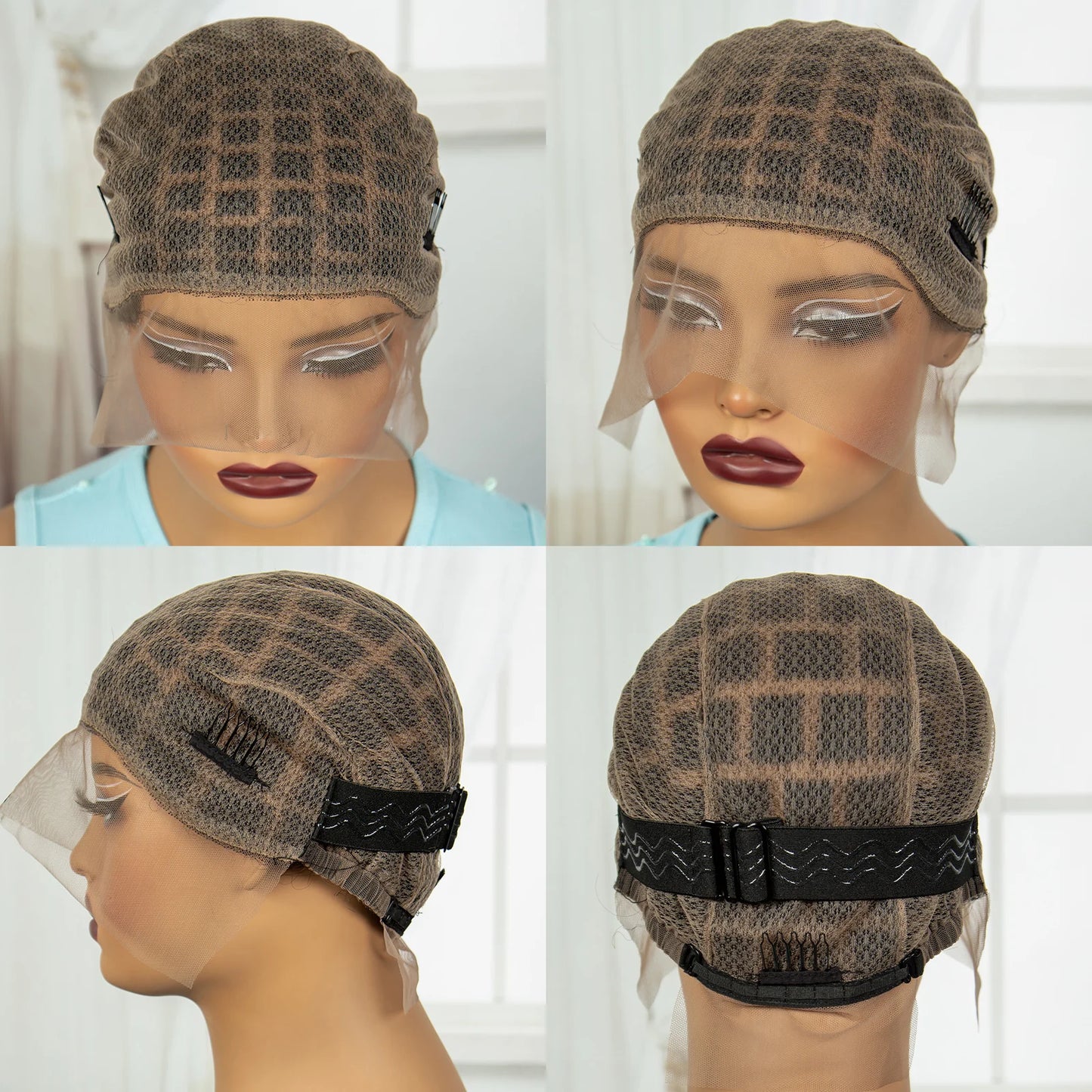 Full Lace Braided Wig Cap | Knotless Box Braid Base | Sew-In & Crochet Ready Luxegan