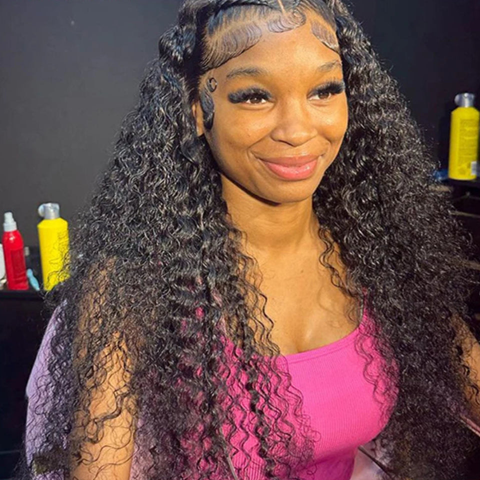 Kinky Curly HD Lace Frontal & Closure | 13x4 / 4x4 Brazilian Remy Human Hair Luxegan
